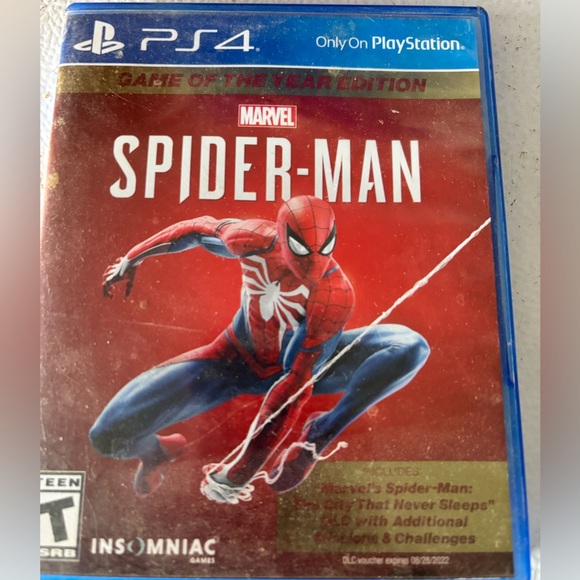 Marvel Other - Marvel Spider-Man Game for PS4 in Red and Blue